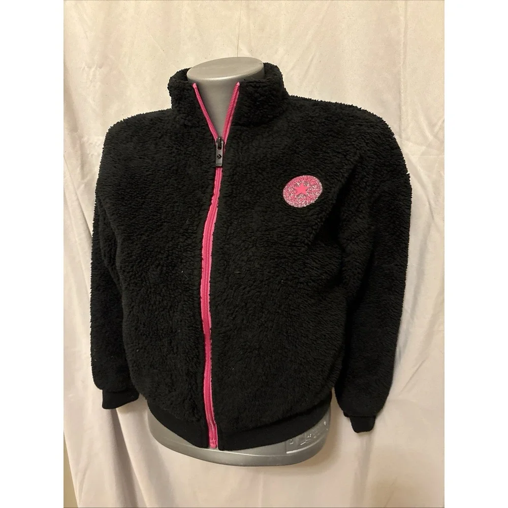 Converse Youth Sherpa Full Zip Jacket Medium